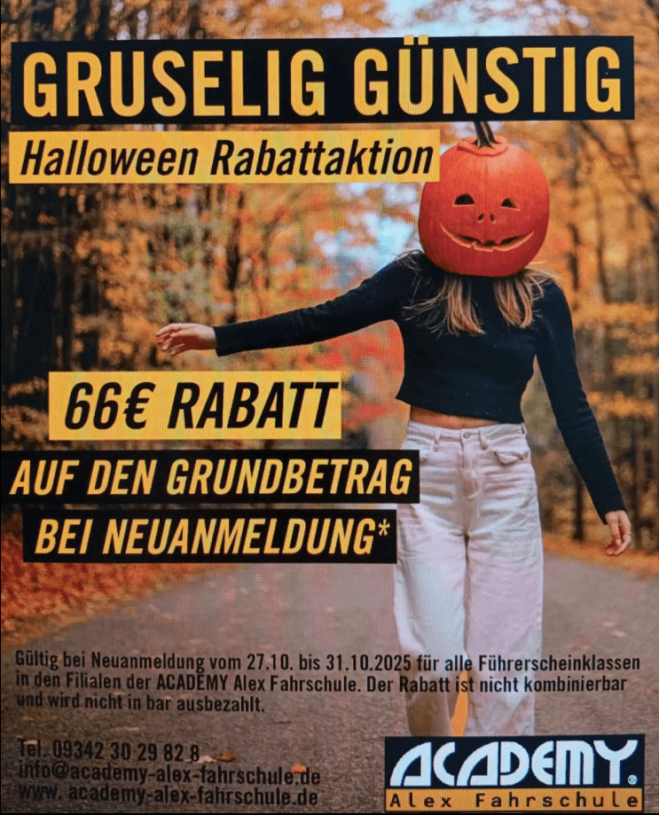 Halloween Rabattaktion